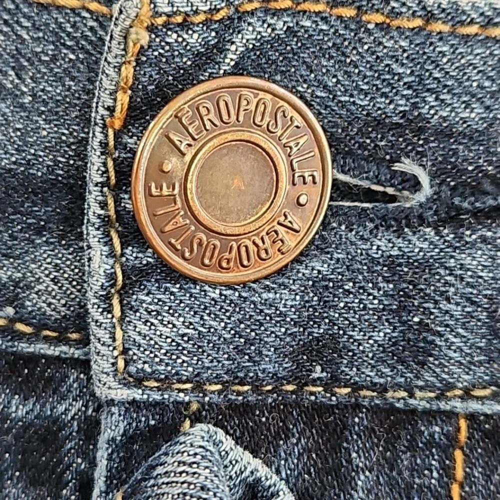 Aeropostale Jeans Men's 34x32 Med Wash Straight Leg LXPZCH24 Classic 100% Cotton